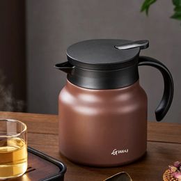 Heat-Preserving Stewing Teapot 304 Stainless Steel Ceramic liner Brew Tea Pot Portable Thermos Pot Braised Soaked Tea Pot 240124