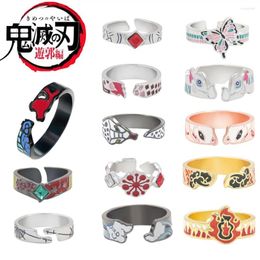 Cluster Rings Demon Slayer Anime Ring Japanese Style Animation Cosplay Jewellery Handmade Gift For Friends Family