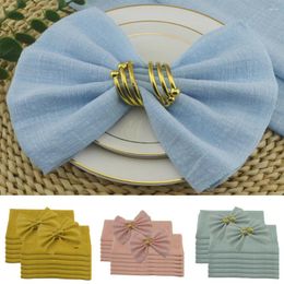 Table Napkin 6pcs Cloth Re-Useable Cotton 12x12inch Wedding Party Christmas Birthday Family Use Kitchen Soft Tea Towel