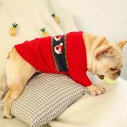 Dog Apparel Winter Sweater Skin-Friendly Kitten Round Collar Christmas Windproof Fashion Clothing For Pet Cat Drop