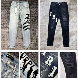 purple jeans jeans for jeans high quality fashion jeans cool style pant distressed ripped biker black blue jean slim fit motorcycle