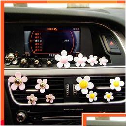 Other Care Cleaning Tools New 4 Pcs Car Outlet Vent Per Clip Small Daisy Air Conditioning Aromatherapy Interior Decoration Supplies F Dhkr1