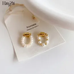 Stud Earrings Hangzhi Japanese And Korean Fashion Simple Pearl Magnetic Buckle Without Piercing Ear Jewellery For Women Girls