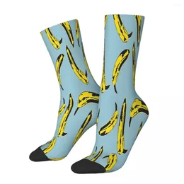 Men's Socks Andy Warhol Banana Bananas Male Mens Women Spring Stockings Polyester