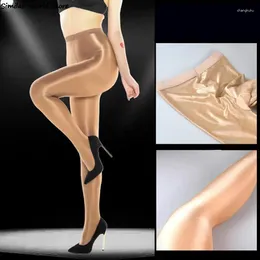 Women Socks 70D Shiny Pantyhose Super Elastic Stockings Tights Skinny Sexy