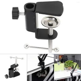 Lamp Holders Universal DIY Adjusted Fixed Metal Bracket Clip For Microphone / Desk Broadcast Silicone Pad Design