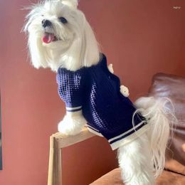 Dog Apparel Bear Sweater Pet Clothing Cartoon Knitting Small Dogs Clothes Warm Autumn Winter Fashion Cute Girl Yorkies White Cats Ropa Perro