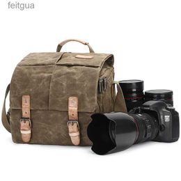 Camera bag accessories Photography Waterproof Canvas Shoulder Bag DSLR Messenger Sling Case Vintage SLR Carrying Cover for FUJIFILM YQ240204