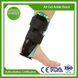 KOMZER Air Gel Ankle Brace Stirrup Ankle Splint-Rigid Stabilizer for Sprains Strains Post-Op Cast Support Injury Protection 240122