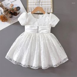 Girl Dresses Baby Kid Princess Dress Birthday Lace Kids White For Girls Children Clothes Vestidos 9M- 6 Years