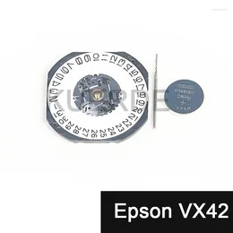 Watch Repair Kits VX42 Movement Quartz Electronic VX42E Date At 3/6 Three Hands Replacement Parts