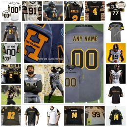 NEW American College Football Wear American College Football Wear American College Football Wear Custom CFL Hamilton Tiger Cats Jersey H High igh