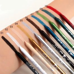 2in1 Matte Eyeliner Lips Liner Pencil Makeup 7 Colors Glitter Waterproof Lasting No Blooming Easy To Wear Eyes Cosmetics 1PCS 240124
