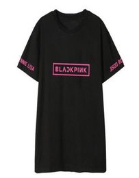 Kpop Blackpink Member Name Printing On The Sleeve O Neck Short Sleeve T Shirt For Summer Style Unisex Lisa Rose Same Tshirt Y19072146496