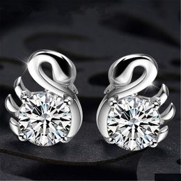 Charm Animal Earrings Temperament Elegant Stud Earring Party Birthday Gift Sier Drop Delivery Jewellery Earrings Dhd7Y