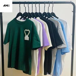Men's T Shirts This Is The Latest Love Big Logo Double Yarn Cotton Launched By A Trendy Brand Store In 2024 Same Summer T-Shirt For Couples