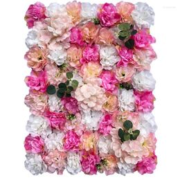 Decorative Flowers 40x60cm Artificial Flower Wall Dahlia Background Decoration Row Pography Wedding