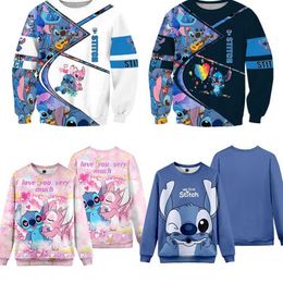 Men's Hoodies Sweatshirts Cartoon Star Baby Stitch Sweater Long Sleeve Warm 3d Digital Printing Factory