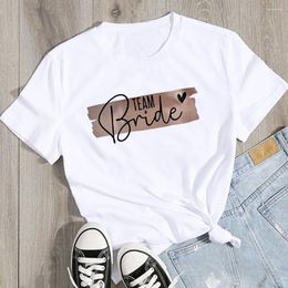 Women's T Shirts Bachelorette Team Bride Shirt Women To Be Tshirt Wedding Party Ulzzang T-shirt De La Mariee Evfj Hen Tops T-shirts