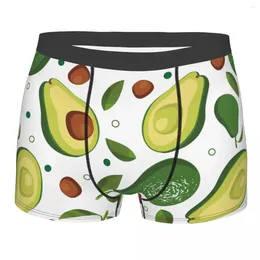 Underpants Men's Green Avocado Boxer Shorts Panties Breathable Underwear Avocados Lover Male Novelty S-XXL