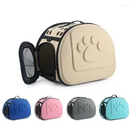 Cat Carriers Pet Handbag Portable Foldable Travel Outdoor Bag Puppy EVA Large Space Breathable Shoulder