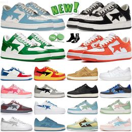 10A Top 2023 Designer Casual Shoes Low for men Sneakers Patent Leather Black White Blue Camouflage Skateboarding jogging Sports Star Trainers