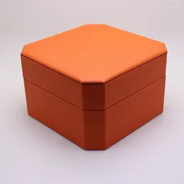 Watch Boxes Flip Freative Octagonal Personalised PU Leather Box