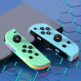 Game Controllers Joypad For Switch RGB Light Wake-up Vibration Glare Controller Left And Right Bluetooth-compatible Gamepad