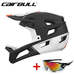 CAIRBULL 2024 DEFENDER Mountain Bike Helmet Highlights Downhill Enduro Integrated Original Fullface Cycling Bicycle 240131