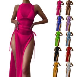 Women's Swimwear Solid Color Long Dress Sexy Three Swimming Suits For Boys 13 Years Bikini Tops Women 3x Skirt Suit 4x