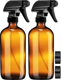 Storage Bottles 2pcs Empty Amber Glass Spray 16oz Bottle For Essential Oils Gardening Cleaning Solutions Plants And Hair Misting