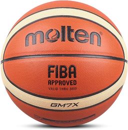 Molten GM7X Basketball PU Official Certification Competition Standard Ball Men's and Women's Training SIZE 7 240127