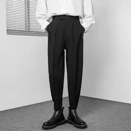Men's Suits 2024 Autumn Winter Large Size Men Dress Suit Pants Warm Business Formal Social Casual Slim Fit Trousers F217