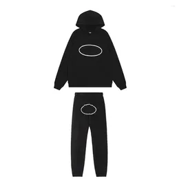 Men's Tracksuits Warm Mens Tracksuit For Winter Hooded Sweatshirts Sweatpants Jogging Suit Women Sweatshirt Unisex Sport Set Trousers Fleece