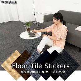 Carpets DIY Floor Tile Sticker 30x30cm Thickened Carpet Mat Environmental Protection Self-adhesive Wall Stickers Room Decoration