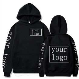 Your Own Design Brand Picture Personalised Custom Men Women Text DIY Hoodies Sweatshirt Casual Hoody Clothing Fashion 240129