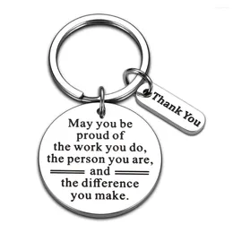 Keychains Luxury Keychain Boss Day Gifts For Colleagues Leader Employees Key Chains Coworker Encourage Gift Women Men Car Keyring