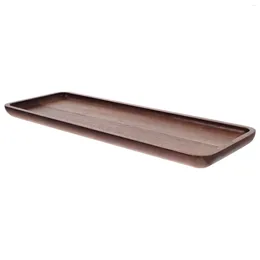 Plates Natural Wood Serving Tray Wooden Plate Platter Tea Dish Coffee Table