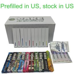 Prefilled Cake Gen 4th Disposable E-cigarettes Pen Rechargeable 320mah 1.0ml Vaporizer 10 Strains with Stock in US