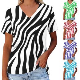 Women's T Shirts Summer Short Sleeve V Neck Loose Casual Tee Tops Women Tech