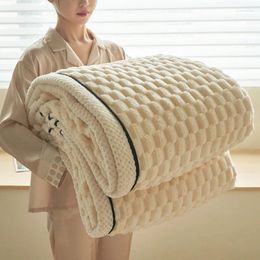 Chair Covers Autumn Winter Warm Blanket Soft Skin Friendly Children Adults Comforter Faux Lambswool Flocked Air Conditioning