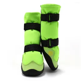 Dog Apparel Durable Waterproof Boots Non-slip Sole Reflective Straps Snow For Medium To Dogs