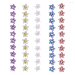 Hair Accessories Cute 10pcs/set Korean Style Styles Holder Kid Small Hairpins Soft Ceramics Flower Clips