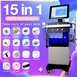 Hydra Facial Machine 15 in 1 Diamond Dermabrasion Black Head Removal Acne Treatment Facial Care Aqua Peeling Machine