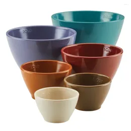 Measuring Tools Cups 6-Piece Assorted Colours