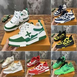 discount Casual Shoes Skate Sk8 Sneakers Designer Trainer Sneaker Runner Shoe Outdor Leather Flower Ruuing Fashion Classic Women Men Size 35-45