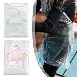 Disposable Dinnerware Apron Plastic Housework Waterproof Gowns Individually Packing For Cooking Serving Painting Picnic