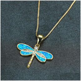 Collane a ciondolo Dragonfly Casual Collana a sospensione per donne In Gioielli Drop Delivery Cowelry Collane Pendenti DHJGL