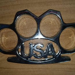 Four Finger Self-defense Buckle Tiger Hand Brace Fist Zinc Alloy Material Sturdy and Wear-resistant Usa-2 SRPM