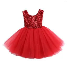 Girl Dresses Sequins Baby Party Summer Sweet Kids Clothing Birthday Princess Tulle Tutu Dress Children Clothes